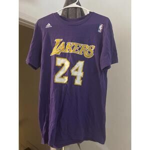 Kobe Bryant 24 T Shirt Sz M Mens Lakers Away T Shirt Purple Mamba